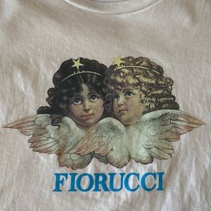 Fiorucci Angels Crop T-Shirt Light Pink
